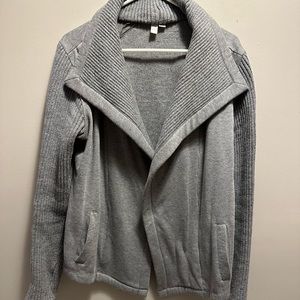 Gray knit jacket